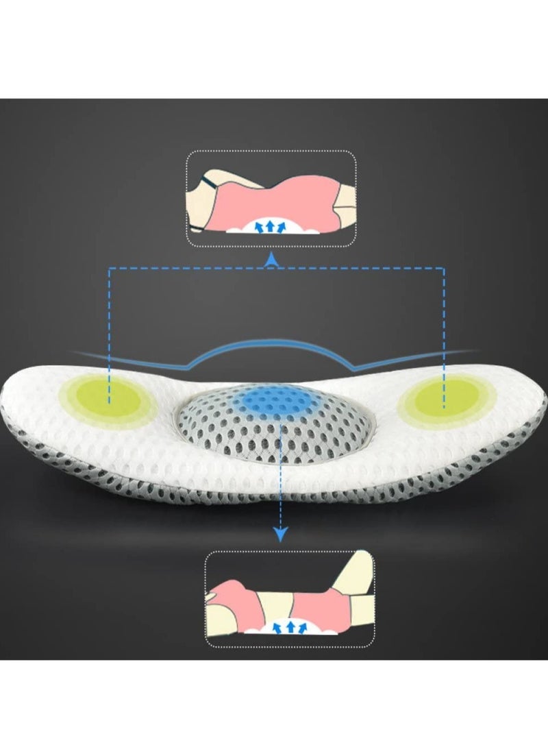 Lumbar Support Wedge Pillow Lower Back Pain Relief Sleep Bed Cushion Adjustable With 3D Air Mesh Technology Helpful In Before And After Pregnancy - Image 2