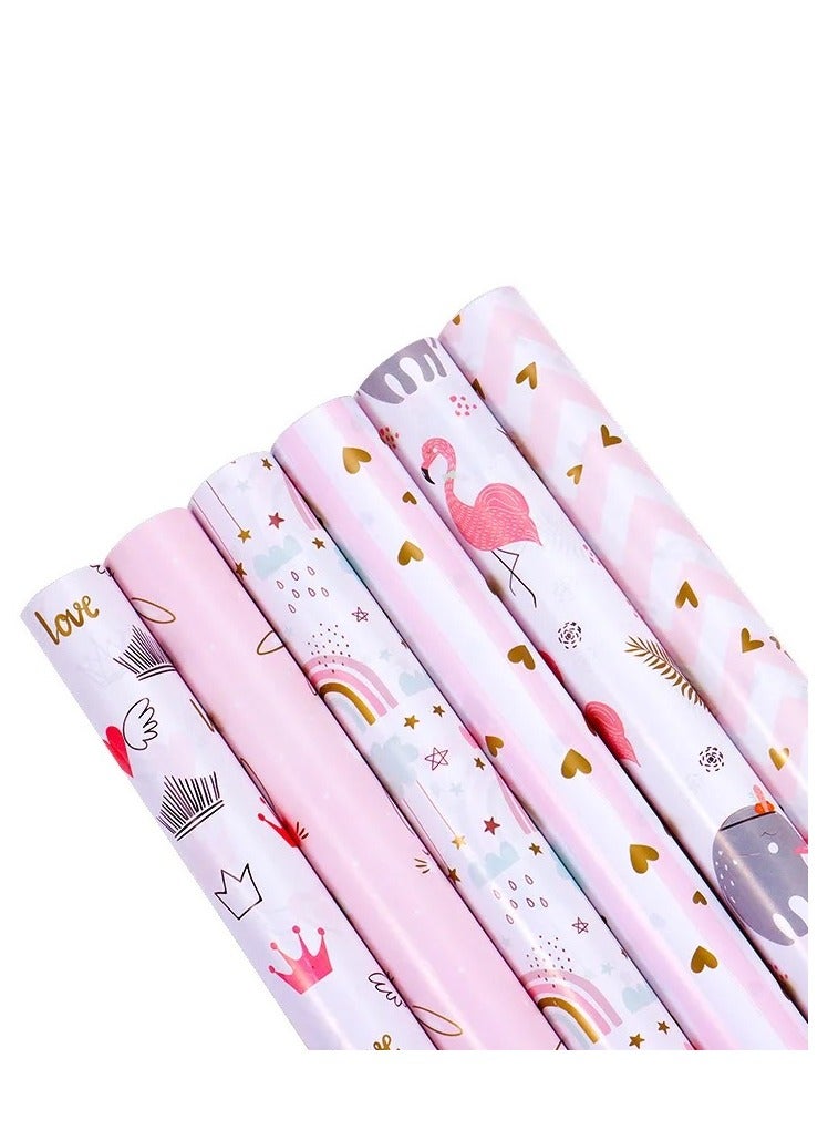 New Design Wrapping Paper Ramadan Eid Gift Flower Packaging Paper 10 Sheets - Image 4