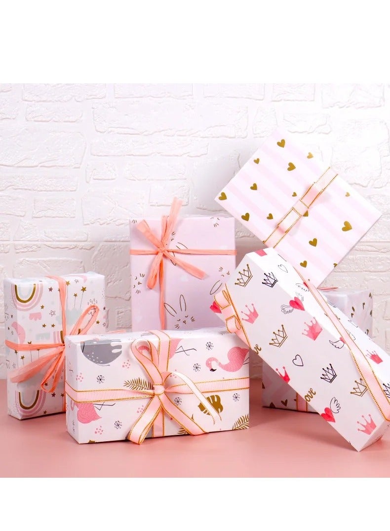 New Design Wrapping Paper Ramadan Eid Gift Flower Packaging Paper 10 Sheets - Image 3