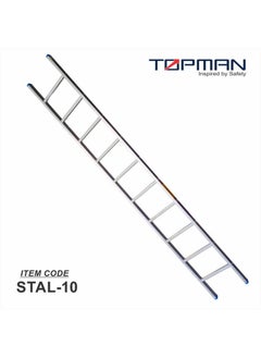 Topman Aluminum Straight 10Step Ladder