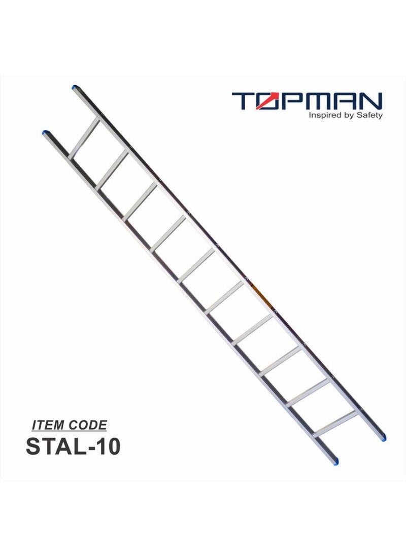 TOPMAN - Topman Aluminum Straight 10Step Ladder - Image 1