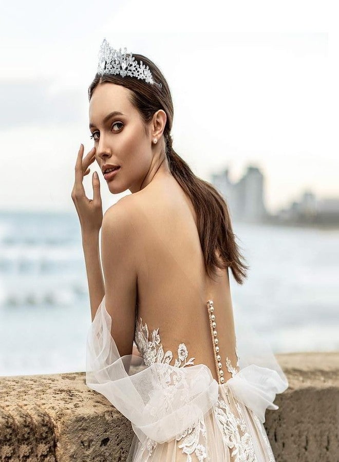 piercing Crown for Women Queen, Tiara for Women, Crown for Girls with Crystal Accents for Weddings Pageants and Special Events, Adjustable Headpiece - Image 4