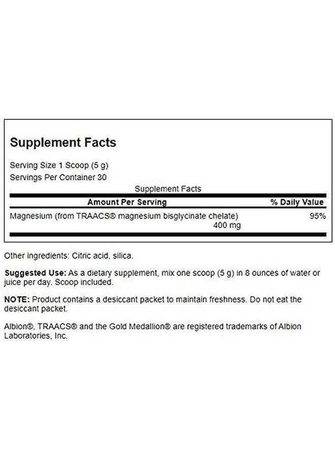 Swanson Albion Chelated Magnesium Glycinate 5.3 Ounce (150 g) Pwdr - (2 Pack) - Image 2