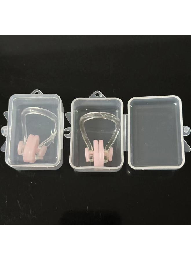 Generic Nose Clip Swimming Nose Clip Swimming Nose Clip Nose Plug Waterproof Water Products Swimming Tools Swimming Supplies Boxed-Color:Jelly Powder - Image 1