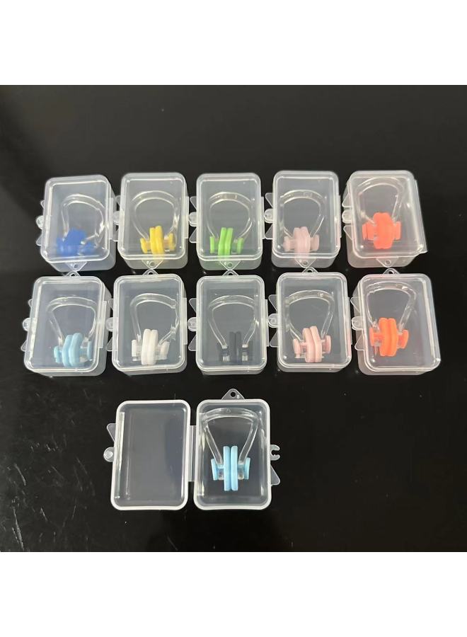 Generic Nose Clip Swimming Nose Clip Swimming Nose Clip Nose Plug Waterproof Water Products Swimming Tools Swimming Supplies Boxed-Color:Jelly Powder - Image 2