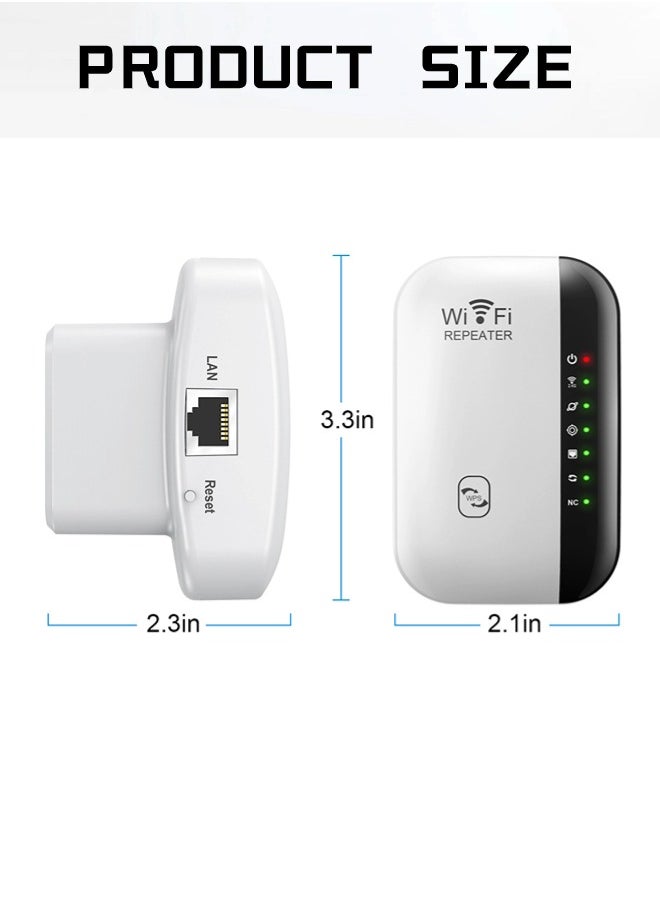 ShebSheb - Wi-Fi Router,WiFi Extender WiFi Booster,Internet Booster with Ethernet Port,1-Tap Setup,Access Point,WiFi Extenders Signal Booster for Home - Image 1