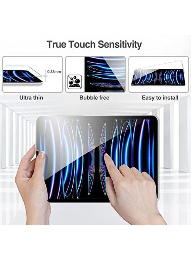 Procases 2+2 Pack Screen Protector For Ipad Pro 11 Inch 4Th 3Rd 2Nd Generation 2022 2021 2020 With Camera Lens Protector Tempered Glass Film Guard For Ipad Pro 11" - Image 4
