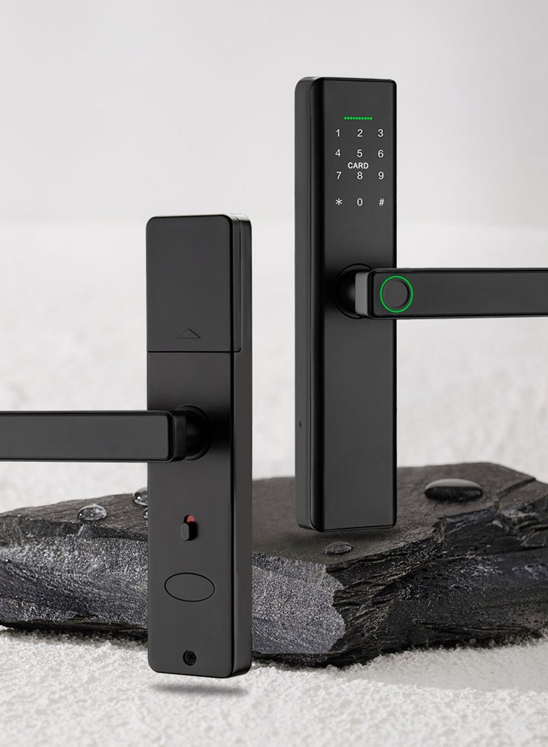 شاربدو قفل باب البصمة الذكية ، قفل الباب الذكي Wifi & Tuya Control ، مفتاحان ، بطاقات RFID ، Deadbolt biometric من Offfice ، المنزل ، الغرفة. - Image 2