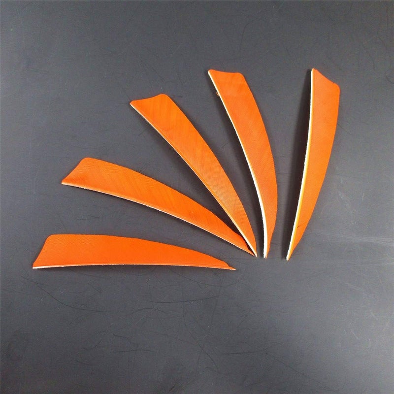 Letszhu Archery Arrows Feather Fletching 4 Inch Real Turkey Vanes for Hunting Target Shooting (25 Pack) - Image 2