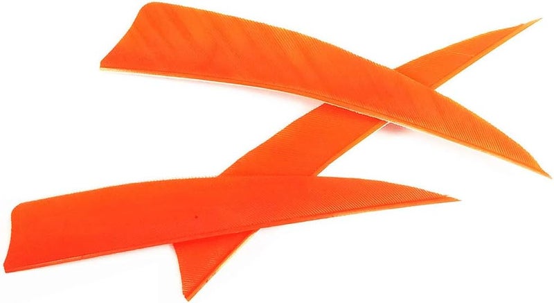 Letszhu Archery Arrows Feather Fletching 4 Inch Real Turkey Vanes for Hunting Target Shooting (25 Pack) - Image 1