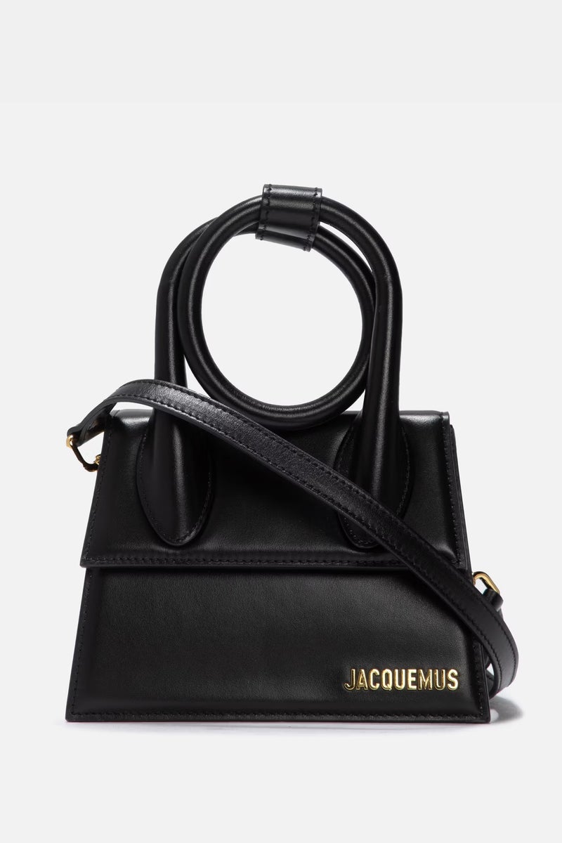 JACQUEMUS Le Chiquito Noeud tote bag with crossbody strap top handle Magnetic flap closure - Image 1