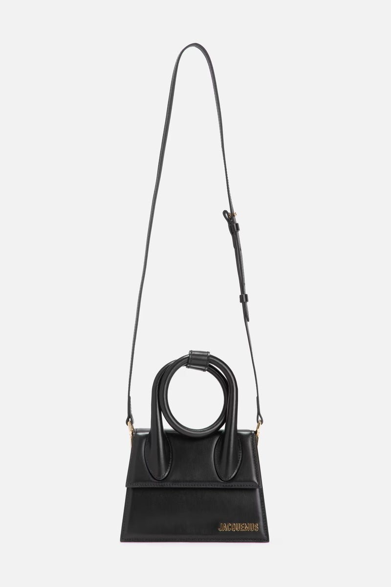 JACQUEMUS Le Chiquito Noeud tote bag with crossbody strap top handle Magnetic flap closure - Image 2