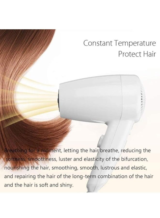 عام مجفف شعر مثبت على الحائط بالفندق للحمام ، مجفف شعر احترافي 1200 واط ، مع رف حامل ، مناسب للصالون ، تجفيف سريع - Image 2