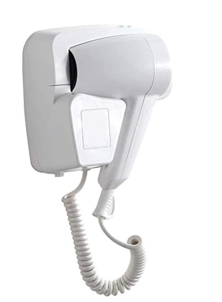 عام مجفف شعر مثبت على الحائط بالفندق للحمام ، مجفف شعر احترافي 1200 واط ، مع رف حامل ، مناسب للصالون ، تجفيف سريع - Image 5