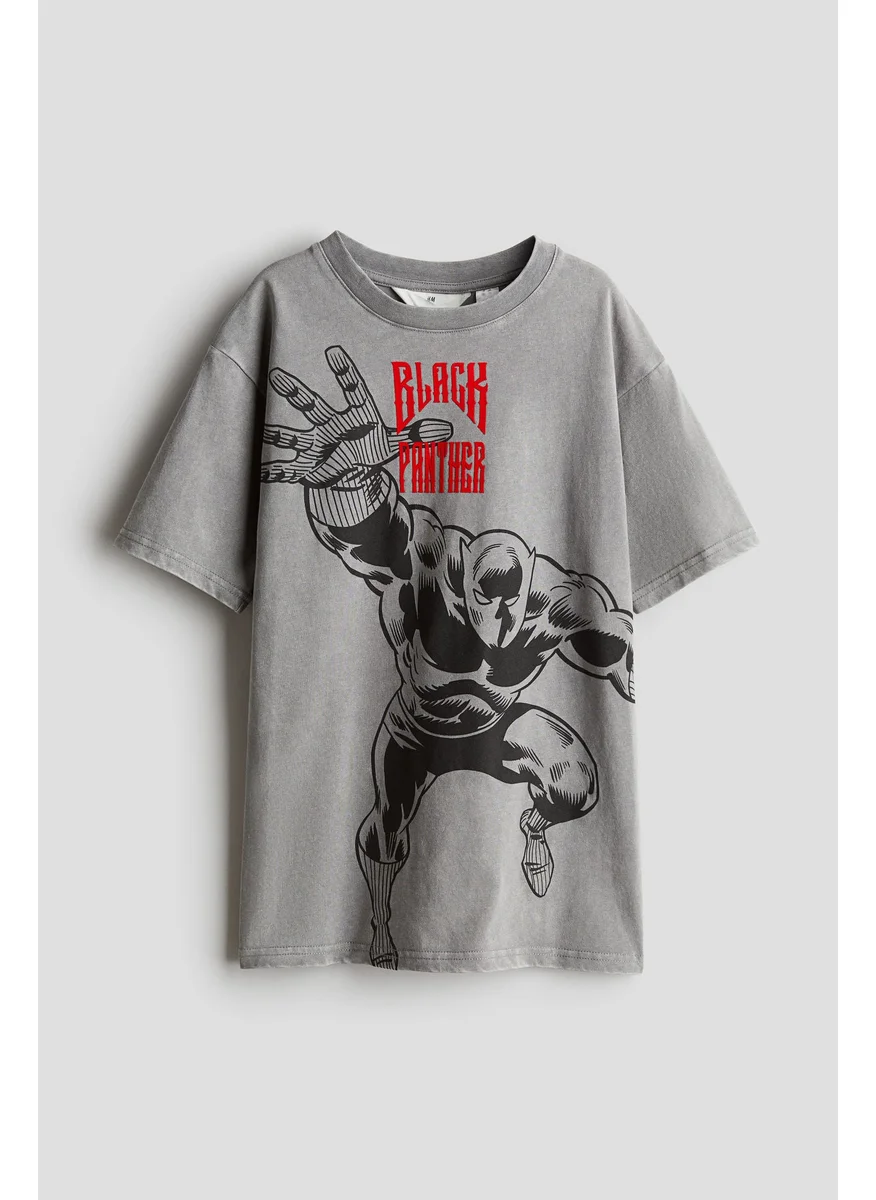 اتش اند ام Loose-Fit Printed T-Shirt