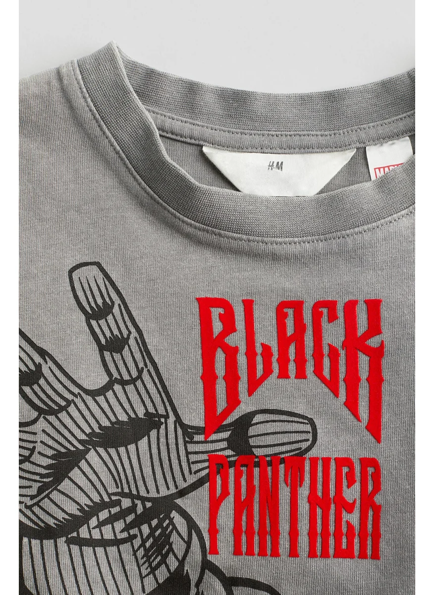 اتش اند ام Loose-Fit Printed T-Shirt