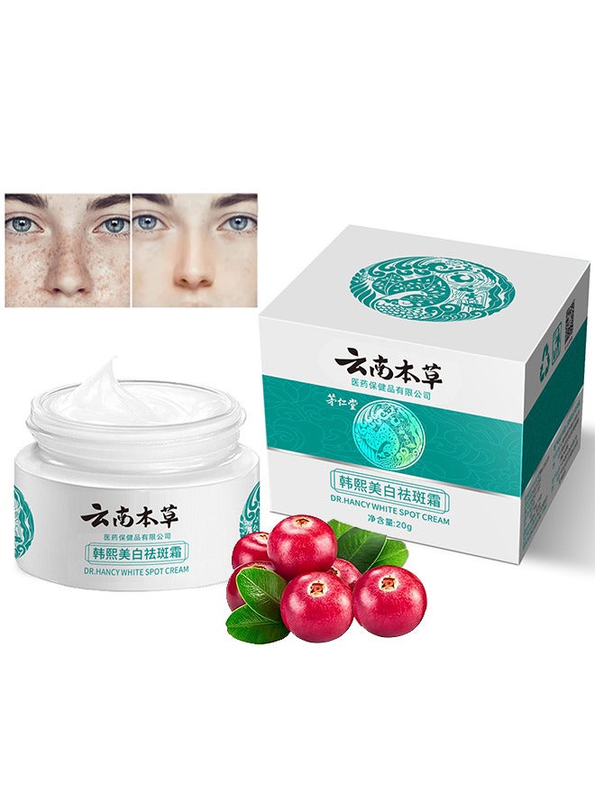 Hancy Freckle Whitening Cream To Remove Dark Spots And Melasma Remover, Dark Spot Corrector, Yunnan Herbal Freckle-Removing Cream, 20G - Image 1