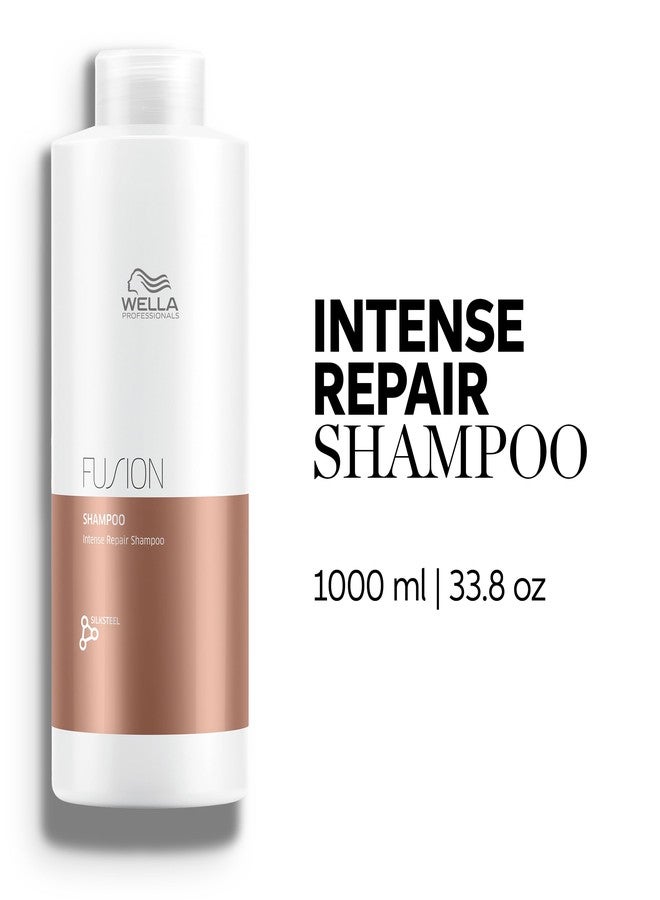Wella Professionals Fusion Intense Repair Shampoo + Conditioner Set, For Damaged Hair, Hair Repair, Anti Breakage - Image 5