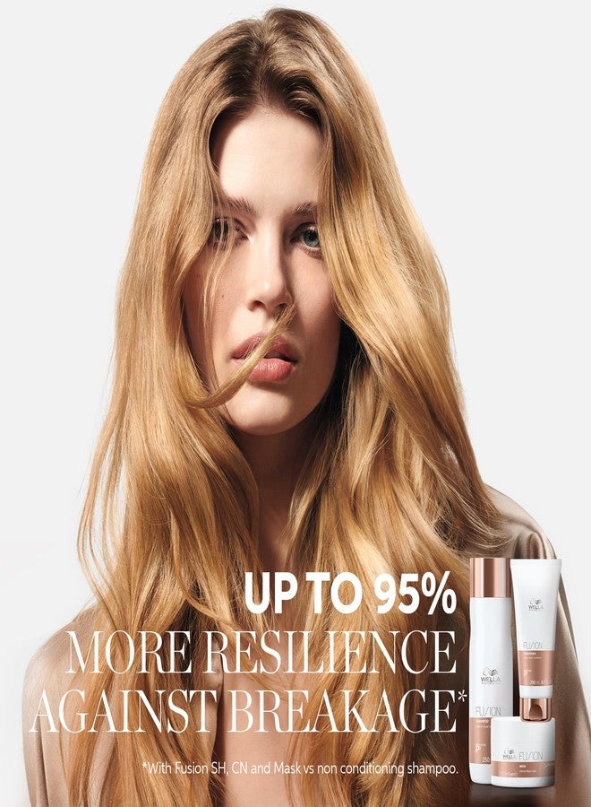 Wella Professionals Fusion Intense Repair Shampoo + Conditioner Set, For Damaged Hair, Hair Repair, Anti Breakage - Image 2