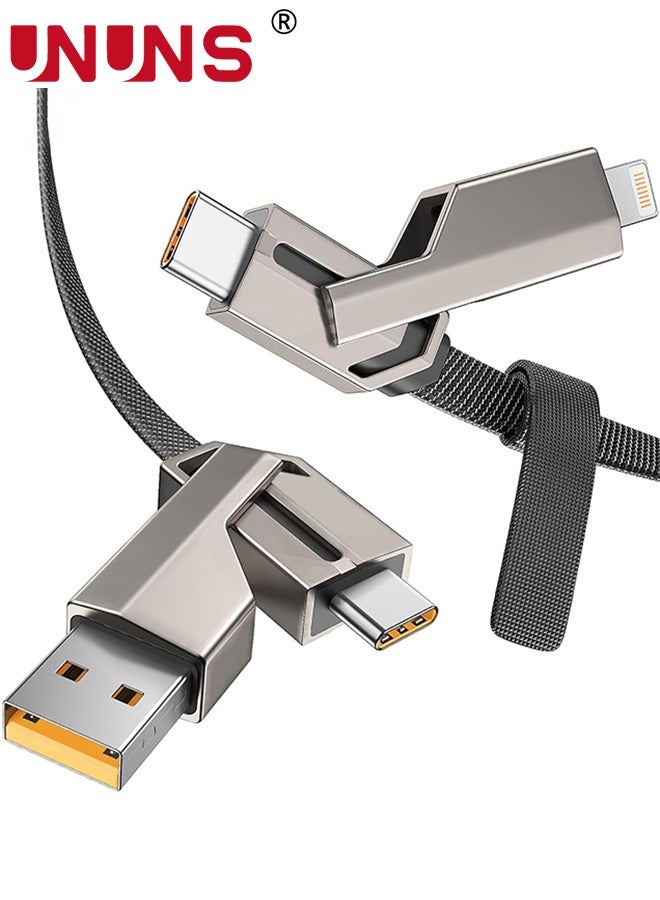 ununs Ununs 4 In 1 Usb C Cable Lightning Cable Mfi Certified 100W ZE9D7F52DF4B2FDD93099Z