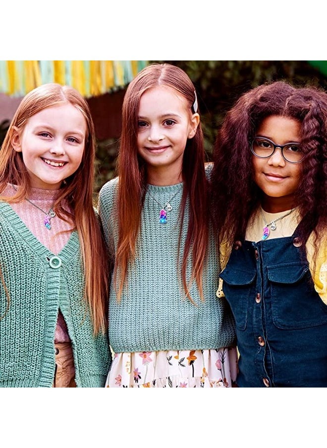 El Regalo - El Regalo 3 PCs BFF Best Friend Forever Split Heart Magnetic Matching Pendant Necklaces Set for Kids/Girls/Teens- Friendship Puzzle Necklaces Sets for Besties (Sparkly Blue Heart) - Image 1
