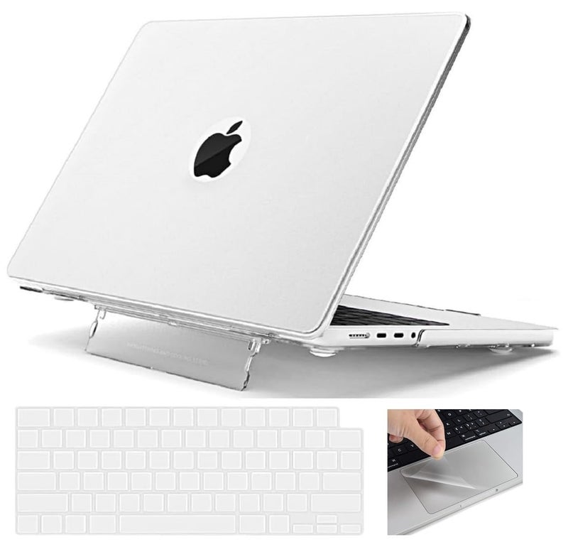 Midkart Case with Stand Compatible with MacBook Pro 14 Inch M5 M4 M3 M2 M1 Release 2026-2021 Model A3427 A3426 A3434 A3112 A3185 A3401 A2918 A2992 A2779 A2442 Hard Shell Cover, Matte Transparent - Image 1