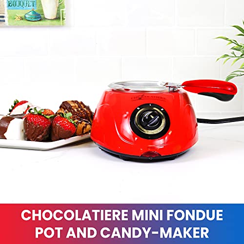 Koolatron Total Chef Single Pot Chocolate Melter - Electric Candy Melting Hot Fondue Pot With 32+ Accessories, Serving 1 cup Dark or White Melted Chocolate For Dipping Party Desserts, 8.8 Oz (250 g) Capacity - Image 5