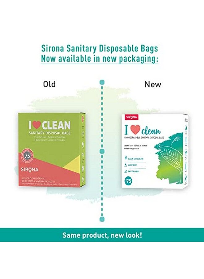Sirona Sanitary Disposable Bags 75 Bags For Discreet Disposal Of Tampons Condoms Diaper Sanitary Pads Panty Liner And Personal Hygiene Waste - Image 3