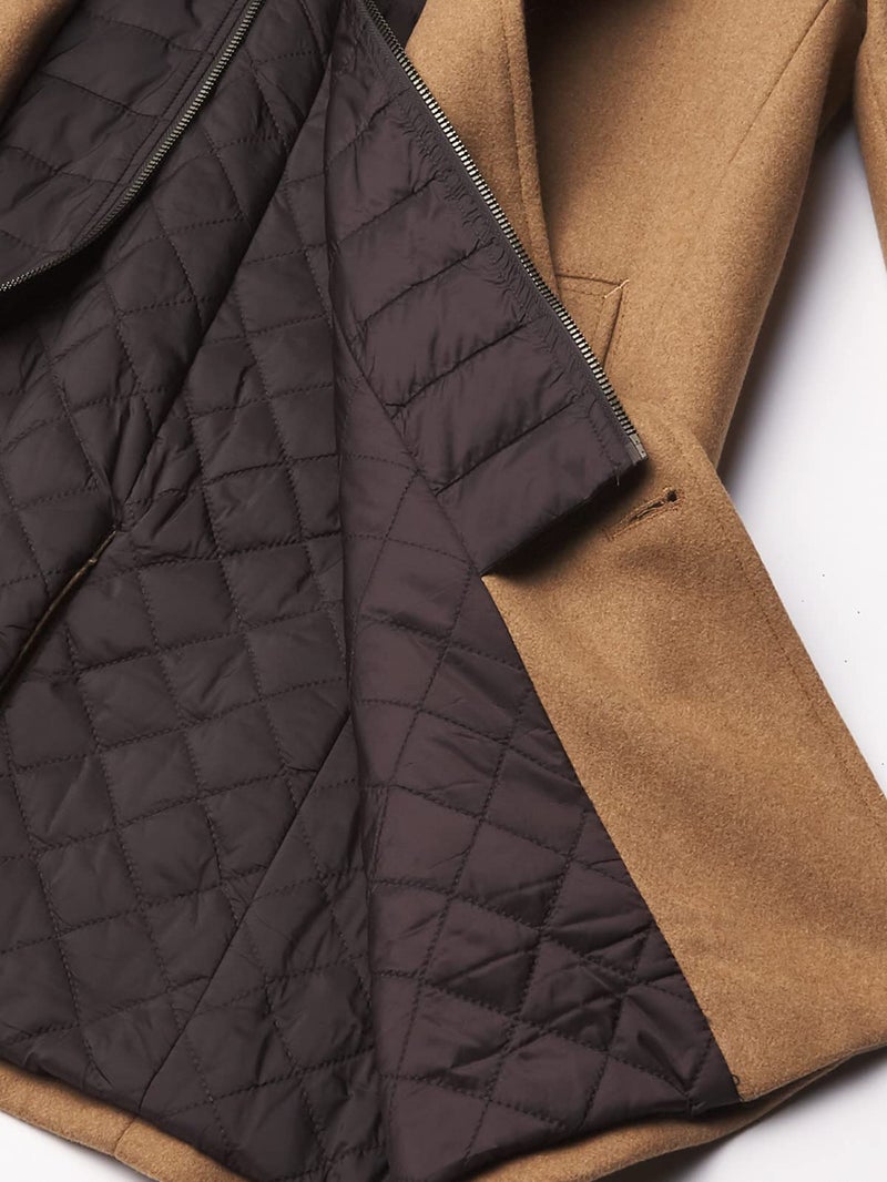 Dockers Men's Henry Wool Blend Top Coat (Regular and Big & Tall Sizes) , Camel, Small - Image 5