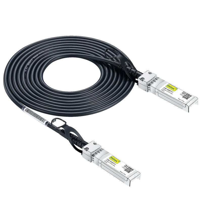 10Gtek SFP+ DAC Twinax Cable, Passive, Compatible with Force10 CBL-10GSFP-DAC-3M, 3 Meter(10ft) - Image 1