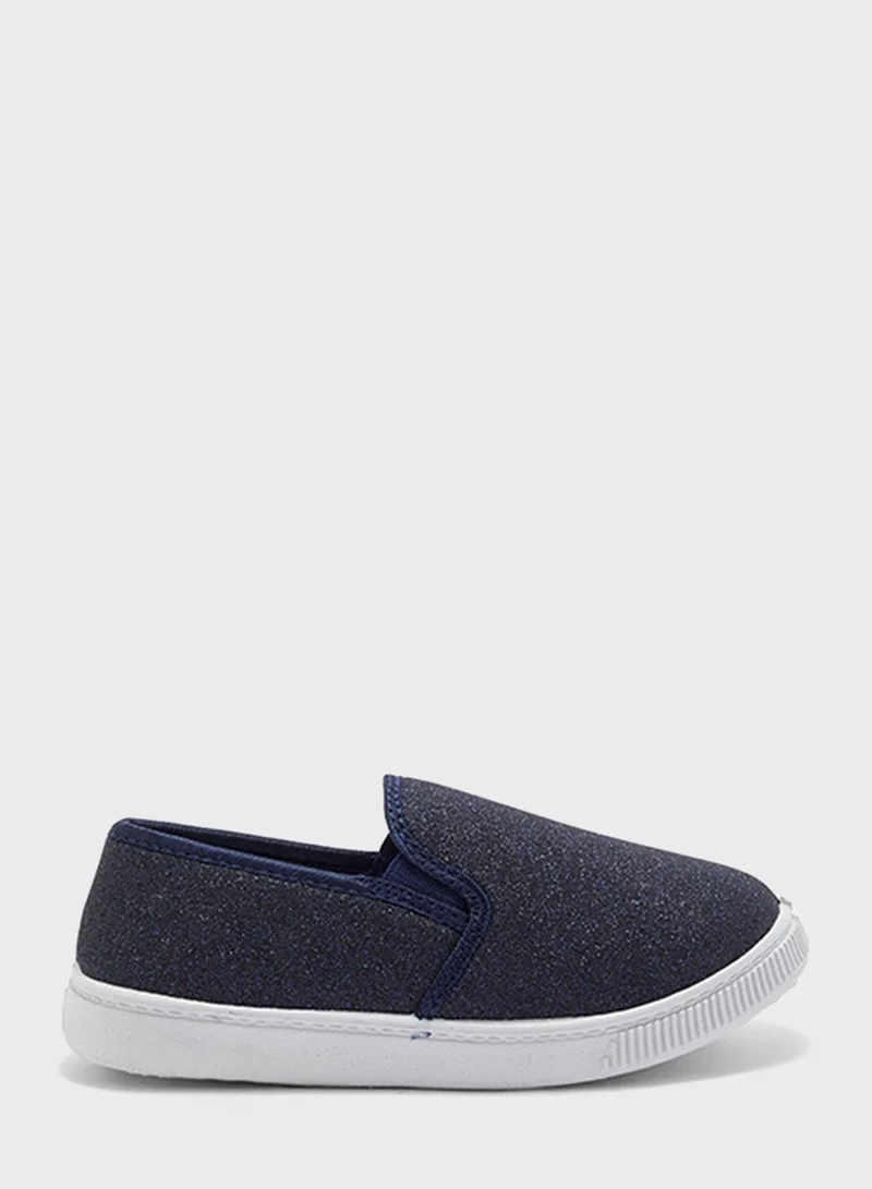 CCC Youth Glitter Slip Ons