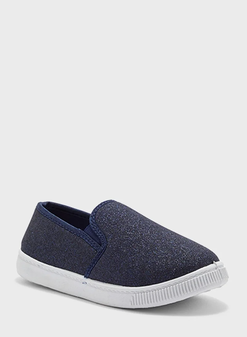 CCC Youth Glitter Slip Ons
