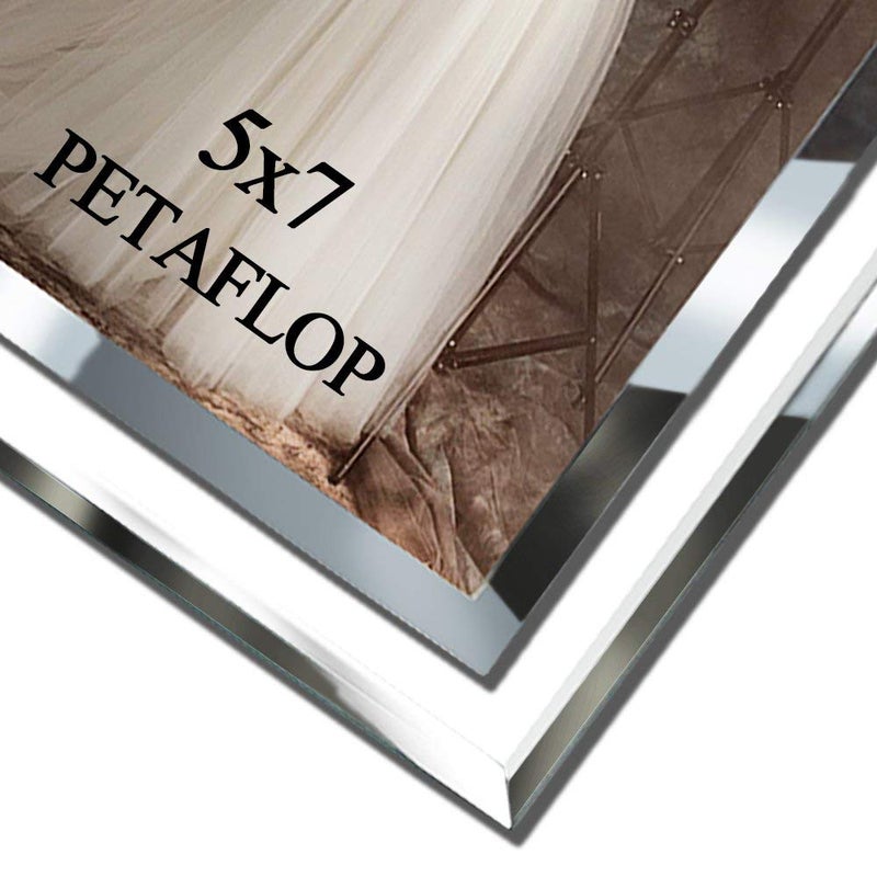 بيتافلوب PETAFLOP 5x7 إطارات الصور مثالية لزخارف طاولة المكاتب العائلية مجموعة من 2 واضح - Image 4
