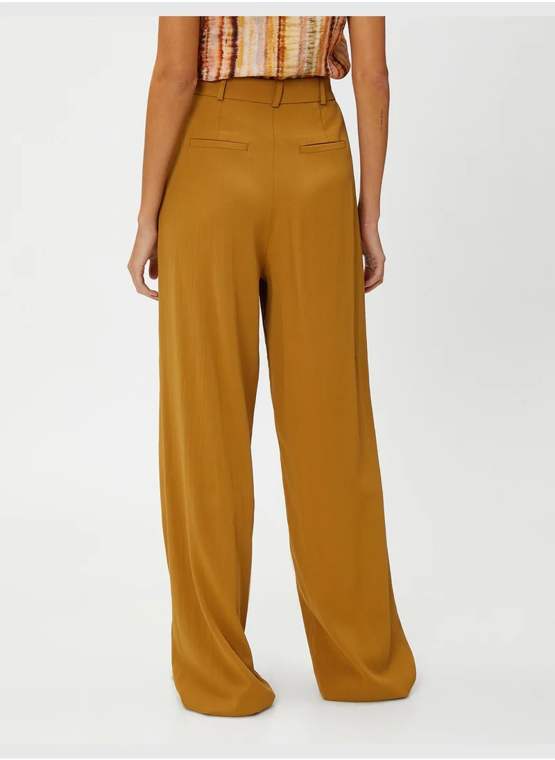 KOTON Palazzo Trousers Lyocell Blended