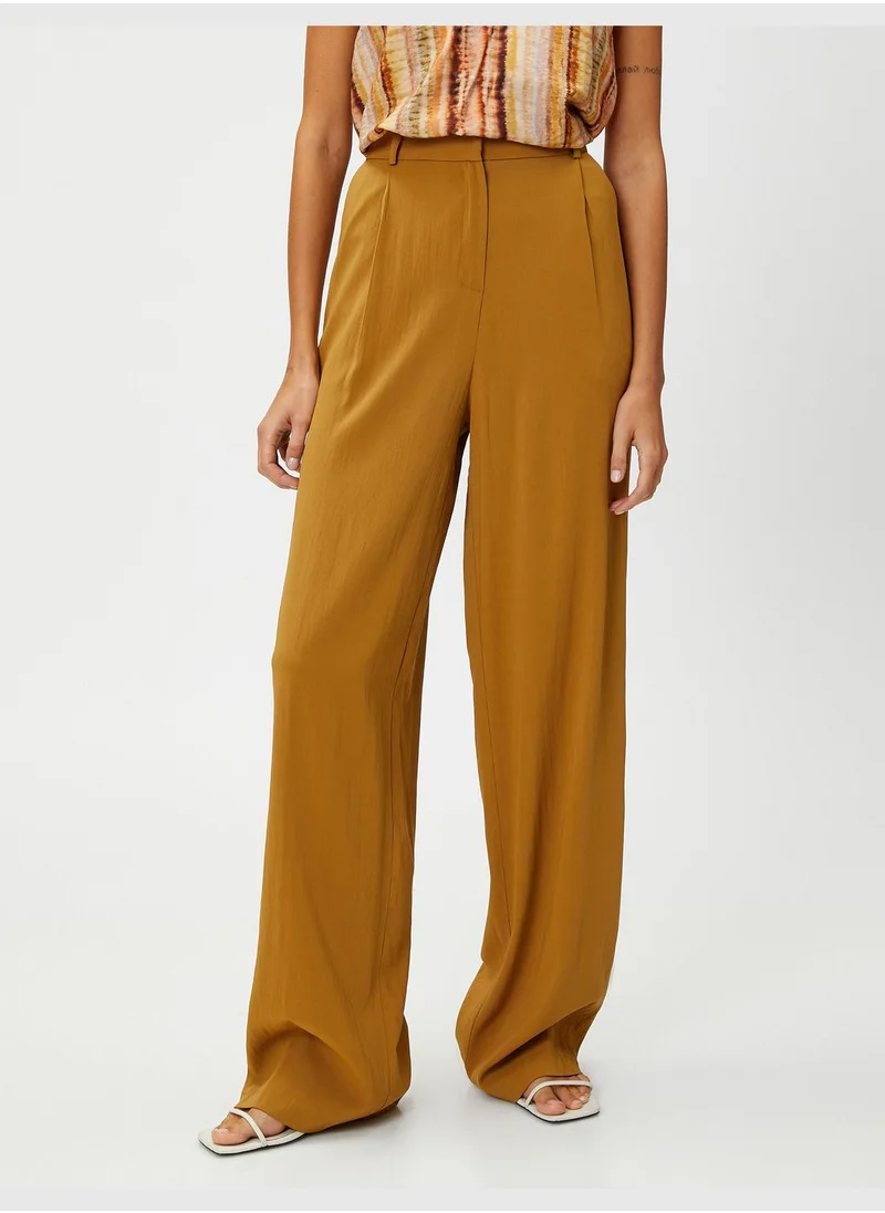 KOTON Palazzo Trousers Lyocell Blended