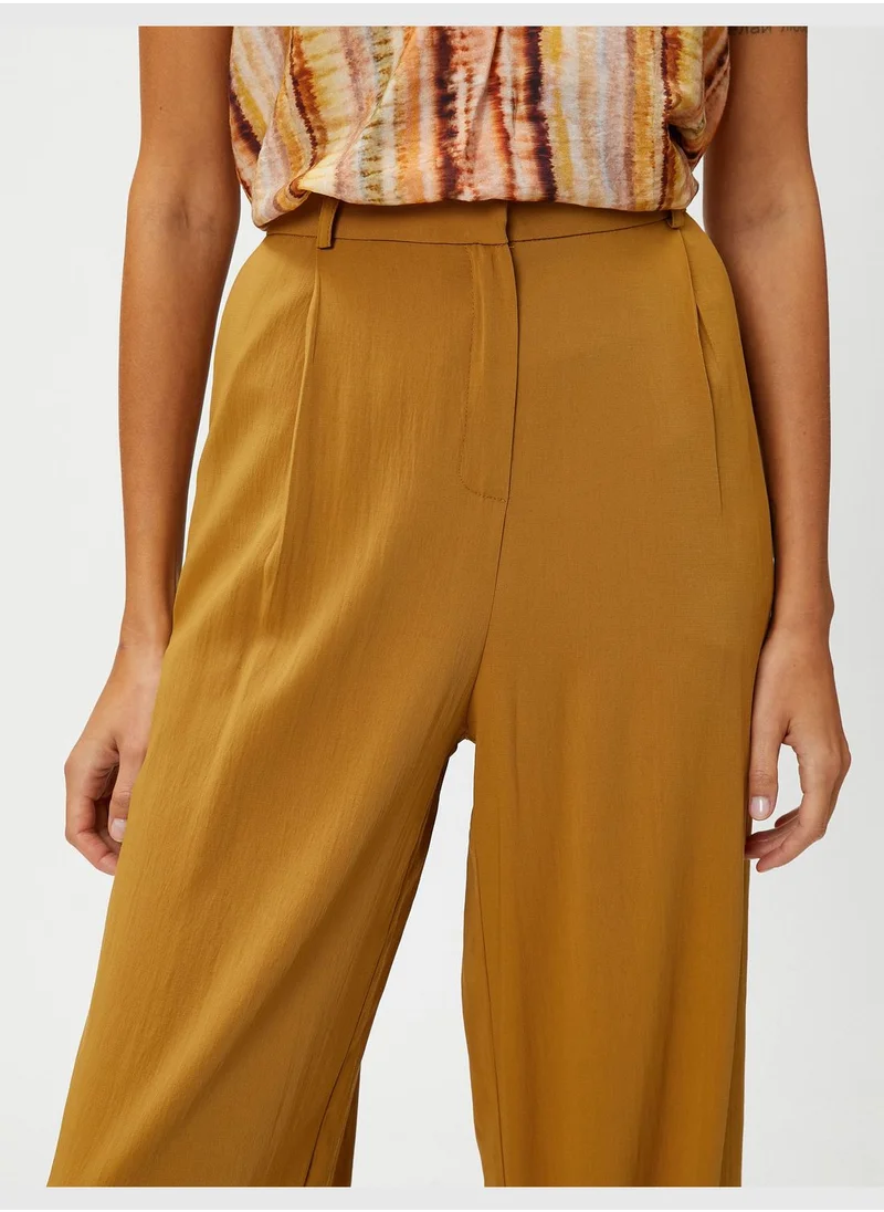 KOTON Palazzo Trousers Lyocell Blended