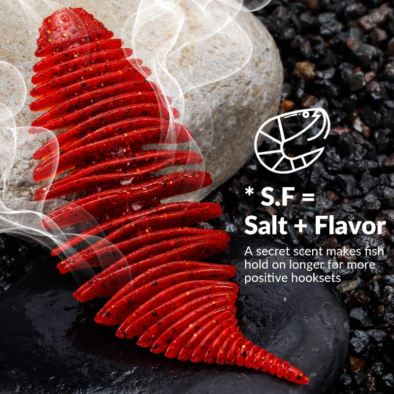 THKFISH Soft Swimbait - 5/6 or 15/18 PCS Soft Plastic Fishing Lures - Swim Baits for Bass Fishing - Image 3