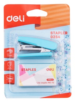 Deli Deli E0254 Mini Stapler with Low-Staple Indicator, 15-Sheet Capacity, 40 Staples Load, Includes 1000 Staples & Built-in Remover - Assorted Color  - Image 4