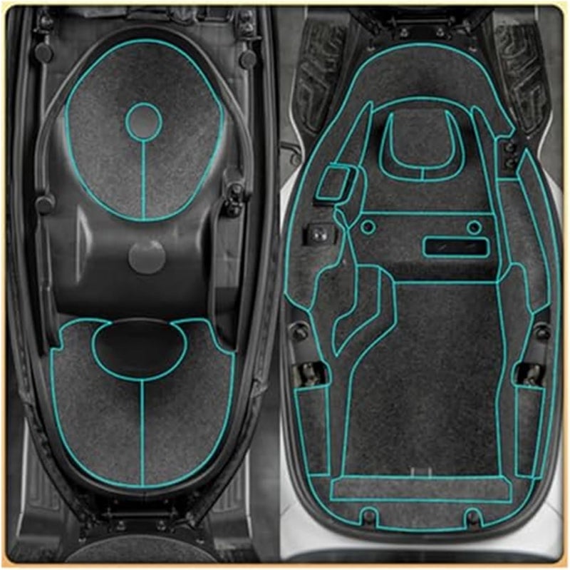 DEMULAX Motorcycle PU Rear Trunk Cargo Liner Protector - Image 1