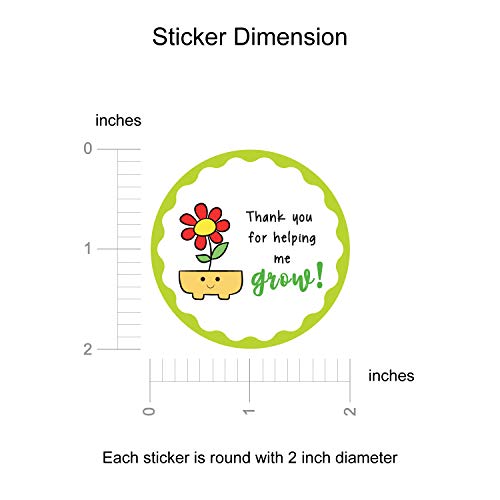 weRevel Helping Me Grow Theme Gratitude Paper Stickers, 40 Count, 2 Inches, Round, 4 Unique Designs-Self-Adhesive - Image 4