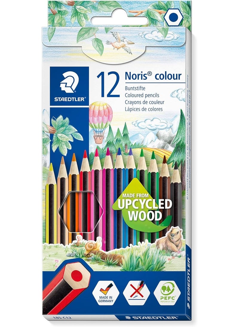 ستدلر مجموعة أقلام تلوين ستيدلر نوريس، 12 قطعة