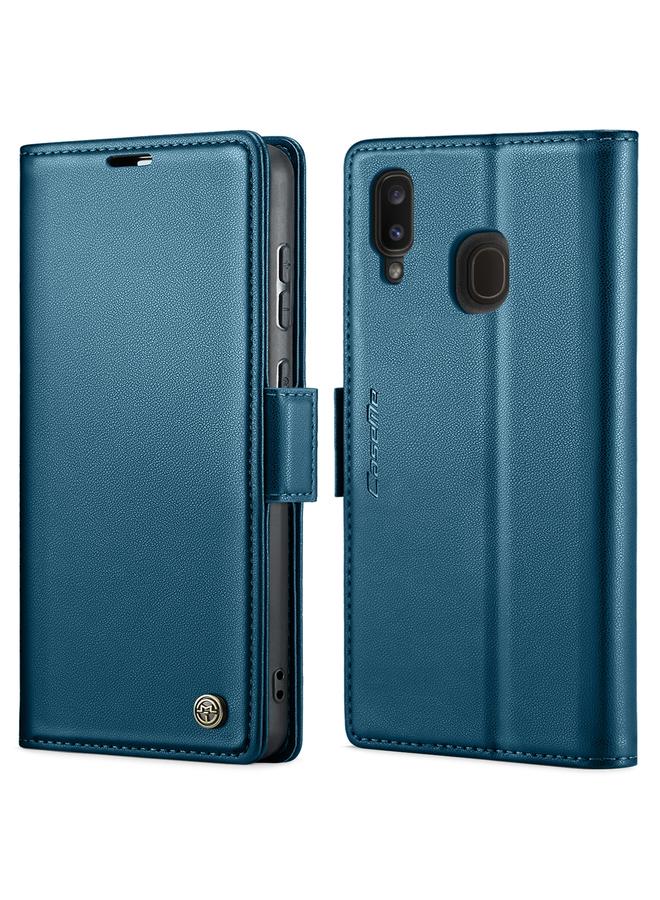 The Bros Case For Samsung Galaxy A20/A30/M10s 023 Butterfly Buckle Litchi Texture RFID Anti-theft Leather Phone Case