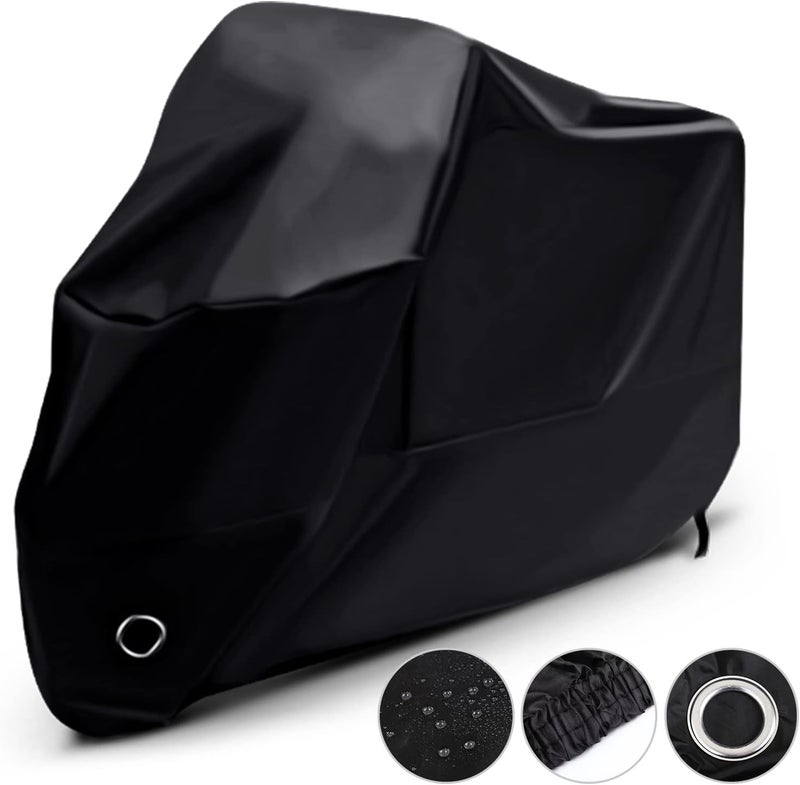 LIHAO Waterproof Motorcycle Cover for All Weather Protection - Image 1
