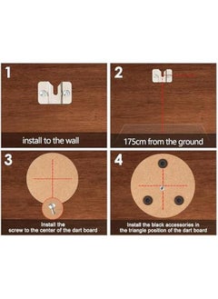 Generic Dart Board Hanger Bracket 1 Set Dart Board Mounting Hardware for Hardware Kit Replacemen  - Image 5