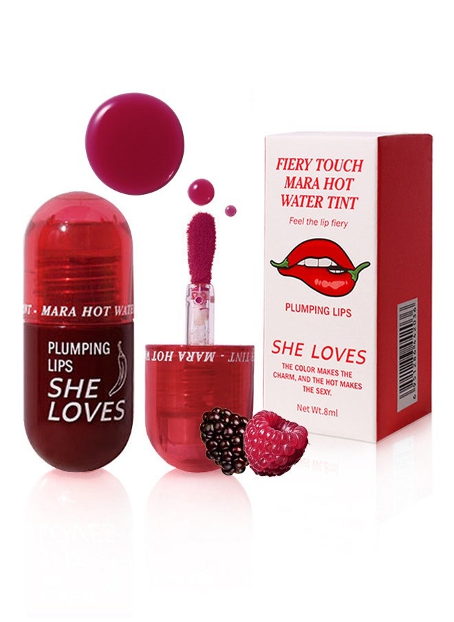 Sheloves - Plumping Lips-Feel The Lip Fiery, Hydrating Lip Care,Buxom Plant Lips Oil, Treatment Serum Volumizing For Dry Cracked Lips,  Plumping Gloss Lips Filler Lip Mask 06# Sweet Berriesy - Image 1