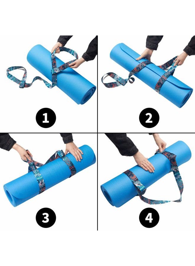 ZOOEASS (Morning Glory) - Yoga Mat Strap, Adjustable Durable Yoga Mat Carrier & Stretching Strap, 180cm Inches, Multiple Colour Choices - Image 3