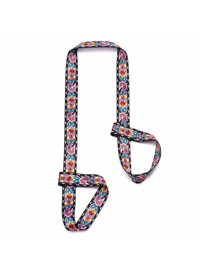 ZOOEASS (Morning Glory) - Yoga Mat Strap, Adjustable Durable Yoga Mat Carrier & Stretching Strap, 180cm Inches, Multiple Colour Choices - Image 1