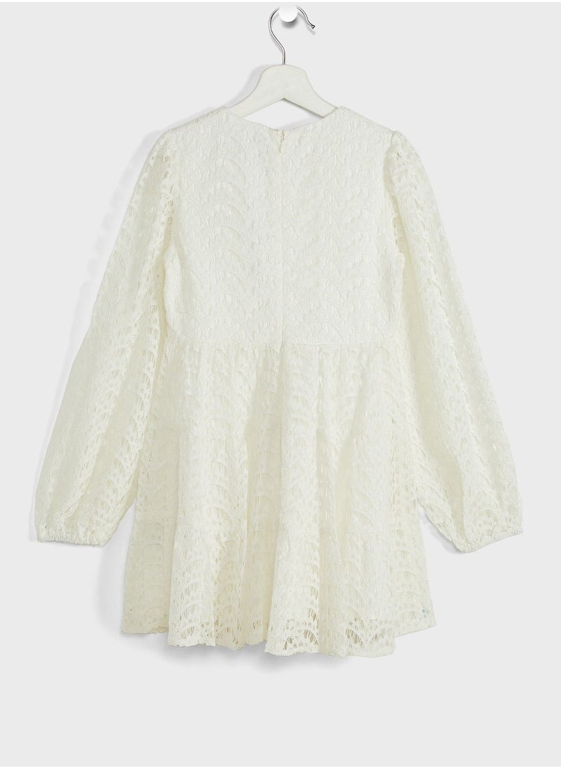 Bardot Junior - Kids Ella Lace Dress - Image 1