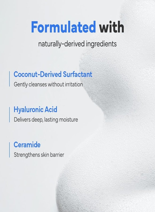 SAM'U PH Sensitive Gel Foam Cleanser | Korean Hydrating Face Wash with Hyaluronic Acid & Centella | Gentle Facial Cleanser for Dry & Sensitive Skin (5.07 Fl. Oz.) - Image 4