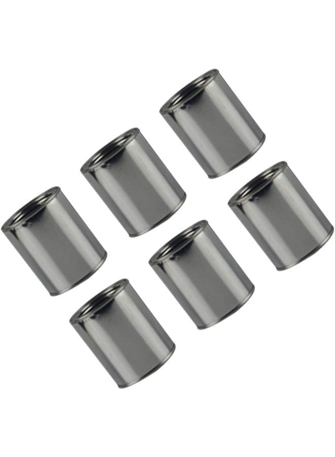 klarako 6pcs Empty Metal Paint Cans with Lids Half Pint Paint Pails Storage Bucket for Arts Crafts DIY Projects Painting Garage Organization 0.2L  - Image 4